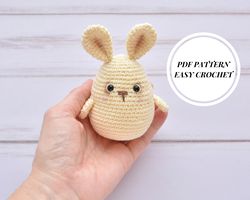 Easter Bunny pattern, Crochet pattern, Amigurumi pattern, Crochet bunny pattern, Beginner pattern, Easy tutorial