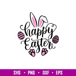 Happy Easter, Snuggle Bunny Svg, Happy Easter Svg, Easter egg Svg, Spring Svg, png,eps, dxf file