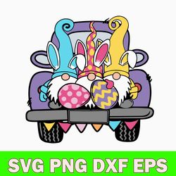 Easter Truck Svg, Gnomes Svg, Png Dxf Eps File