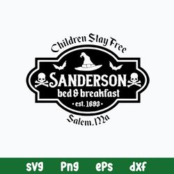 Children Stay Tree Saderson Bed Breakfast Est 1693 Svg, Hocus Pocus Svg, Png Dxf Eps File