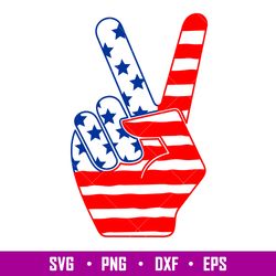 Peace Sign Usa Flag, Peace Sign Svg, American Flag Peace Sign Svg,  America Svg, png,dxf,eps file