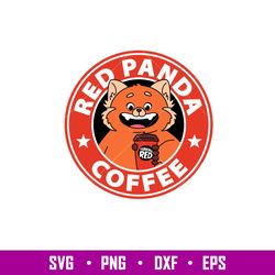 Red Panda Coffee, Red Panda Coffee Svg, Turning Red Svg, Starbucks Svg, Cold Cup Svg, png,dxf,eps file