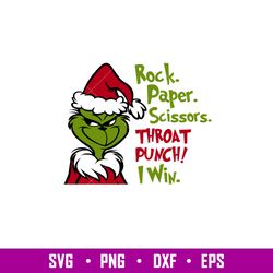 Rock Paper Scissors Throat Punch I Win, Rock Paper Scissors Throat Punch I Win Svg, Christmas Svg, Merry Christmas Svg,