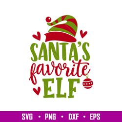 Santas Favorite Elf, Santa_s Favorite Elf Svg, Christmas Elf Gift For Kids Svg,png,dxf,eps file