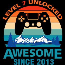 Level 7 Unlocked Awesome Since 2011, Birthday Svg, Born In 2011 Svg, 2011 Svg, 7th Birthday Svg, 7th Birthday Gift, 7th