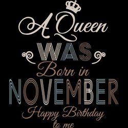 A Queen Was Born In November Happy Birthday To Me,Birthday Svg, Birthday Girl Svg,Queen Svg,Queen Birthday, Lips Svg,Nov