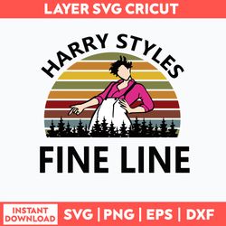 Harry Style Fine Line Svg, Harry Style Svg, png Dxf Eps File