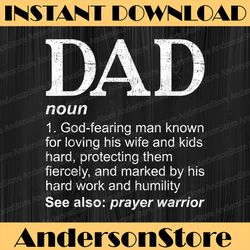 Christian Dad Definition Fathers Day Funny DAD Best Dad Daddy Father's Day Happy Father's Day PNG Sublimation