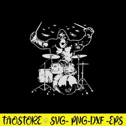 King Kong Playing Drums Svg, Kinh Kong Svg, Png Dxf Eps File