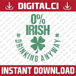 St Patricks Day Funny Irish Pub Shamrock Quote PNG Sublimation Designs