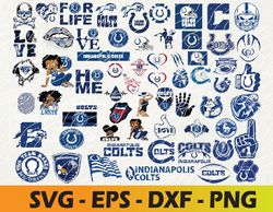 Indianapolis Colts logo, bundle logo, svg, png, eps, dxf 2