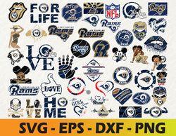 Los Angeles Rams logo, bundle logo, svg, png, eps, dxf 2
