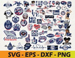 New England Patriots logo, bundle logo, svg, png, eps, dxf 2