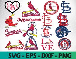 Louis Cardinals logo, bundle logo, svg, png, eps, dxf