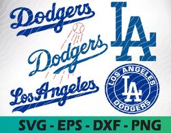 Los Angeles Dodgers  logo, bundle logo, svg, png, eps, dxf