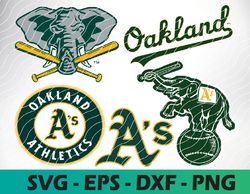Oakland Athletics  logo, bundle logo, svg, png, eps, dxf