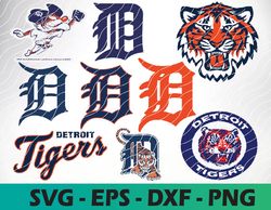 Detroit Tigers logo, bundle logo, svg, png, eps, dxf