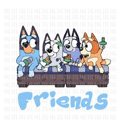 Bluey Friends File for T Shirt Printing and Cutting PNG SVG , 23