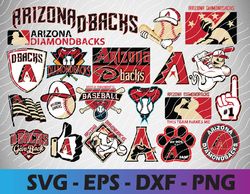 Arizona Diamond Backs bundle logo, svg, png, eps, dxf 2
