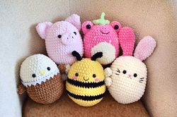 Crochet squishmallow pattern Amigurumi animals pattern Crochet plushie pattern