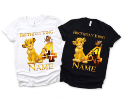 Lion King Birthday Family T-shirts. The Lion King Birthday T-shirts. Lion King Birthday T-shirts.