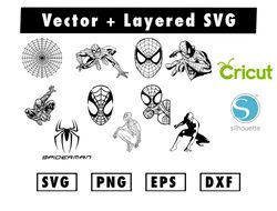 Spider Man svg, png files for cricut machine , anime svg , manga svg
