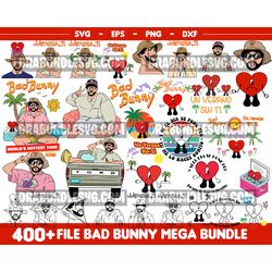 400 Bad Bunny SVG, Yo Perreo Sola, Instant Download, PNG, Cut File, Cricut, Silhouette, Bundle, EPS, Dxf, Pdf, El Conejo