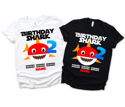 Baby Shark Birthday Family T-shirts. Baby Shark Birthday T-shirts. Baby Shark Birthday T-shirts.