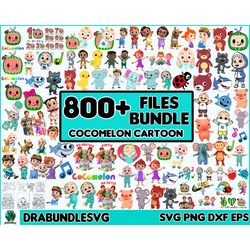 800 Files Cocomelon Bundle Svg, Cocomelon Svg, Cocomelon Svg, Family Cocomelon Svg, Happy Birthday Svg,Cocomelon Mega Bu