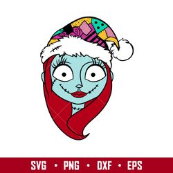 Christmas Sally, Sally Svg, Christmas Svg, Disney Christmas Svg, Santa Claus Svg, png, dxf, eps file