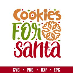 Cookies for Santa, Cookies for Santa Svg, Santa Plate Svg, Merry Christmas Svg, dxf, eps, png file