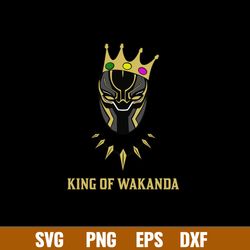 King of Wakanda Svg, Black Panther Svg, Png Dxf Eps File