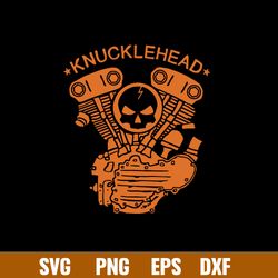 Knucklehead Motorcycle Engine Svg, Skull Motorcycle Svg, Png Dxf Eps File