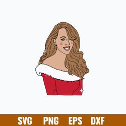 Mariah Carey Svg, Christmas Svg, Png Dxf Eps File