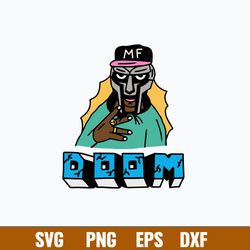 MF Doom Svg, MF Rapper Svg, Music Lover Rap Hip Hop Svg, Png Dxf Eps File