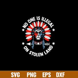 No One Is Illegal On Stolen Land Svg, Png Dxf Eps Digital File