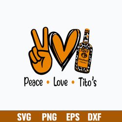 Peace Love Tito_s Svg, Tito_s Svg, Png Dxf Eps File