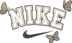 Butterfly Nike Embroidery Design File