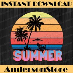 Hello Summer png | retro vintage summer png | summer t shirt design | beach png | summer vibes png | png for sublimation