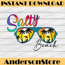Salty Beach Sunglasses PNG Print File for Sublimation Or Print, Retro Sublimation, Summer, Beach Designs, Vintage