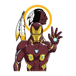 Iron Man Fan Washington Redskins,NFL Svg, Football Svg, Cricut File, Svg