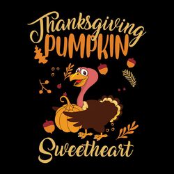 Thanksgiving Pumpkin, Turkey Sweetheart Unisex Svg, Pumpkin Turkey Svg