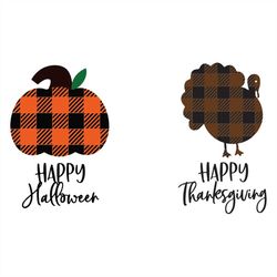 Free Happy Halloween SVG Happy Thanksgiving SVG File
