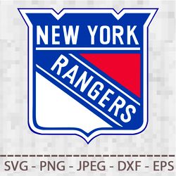 New York Rangers Logo SVG PNG JPEG DXF Digital Cut Vector Files for Silhouette Studio Cricut Design