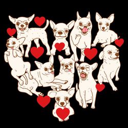 Big Heart Chihuahua Dogs Svg, Holidays Svg, Valentine Svg, Dog Svg, Chihuahua Svg