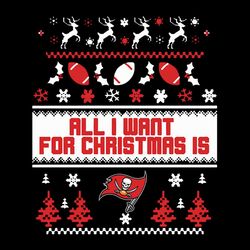 All I Want For Christmas Is Tampa Bay Buccaneers,NFL Svg, Football Svg, Cricut File, Svg