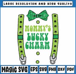 st patricks day boys kids mommys lucky charm suspender svg, st patricks day png,mommy, st patricks day, digital download