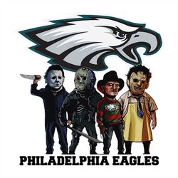 Horror Movie Team Philadelphia Eagles, NFL Png, Football Png, Cricut File