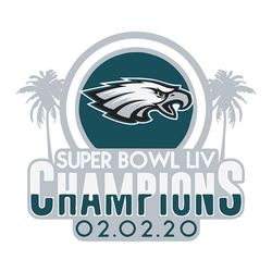 Super Bowl LIV Champions Philadelphia Eagles,NFL Svg, Football Svg, Cricut File, Svg