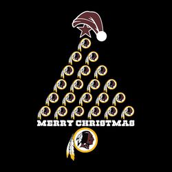 Merry Christmas Tree Washington Redskins,NFL Svg, Football Svg, Cricut File, Svg
